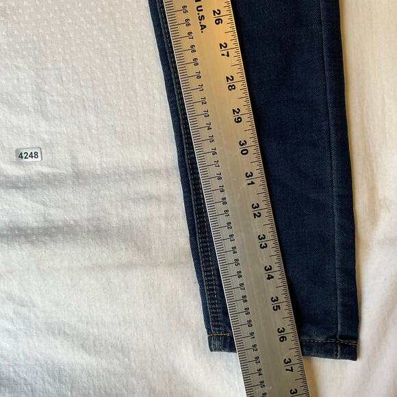 Joe Boxer Women Skinny Jeans size 5 Blue High Rise Stretch Boot Cut NWT Comfy - Picture 3 of 11